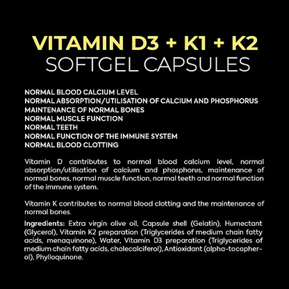Vitamin D3 + K1 + K2